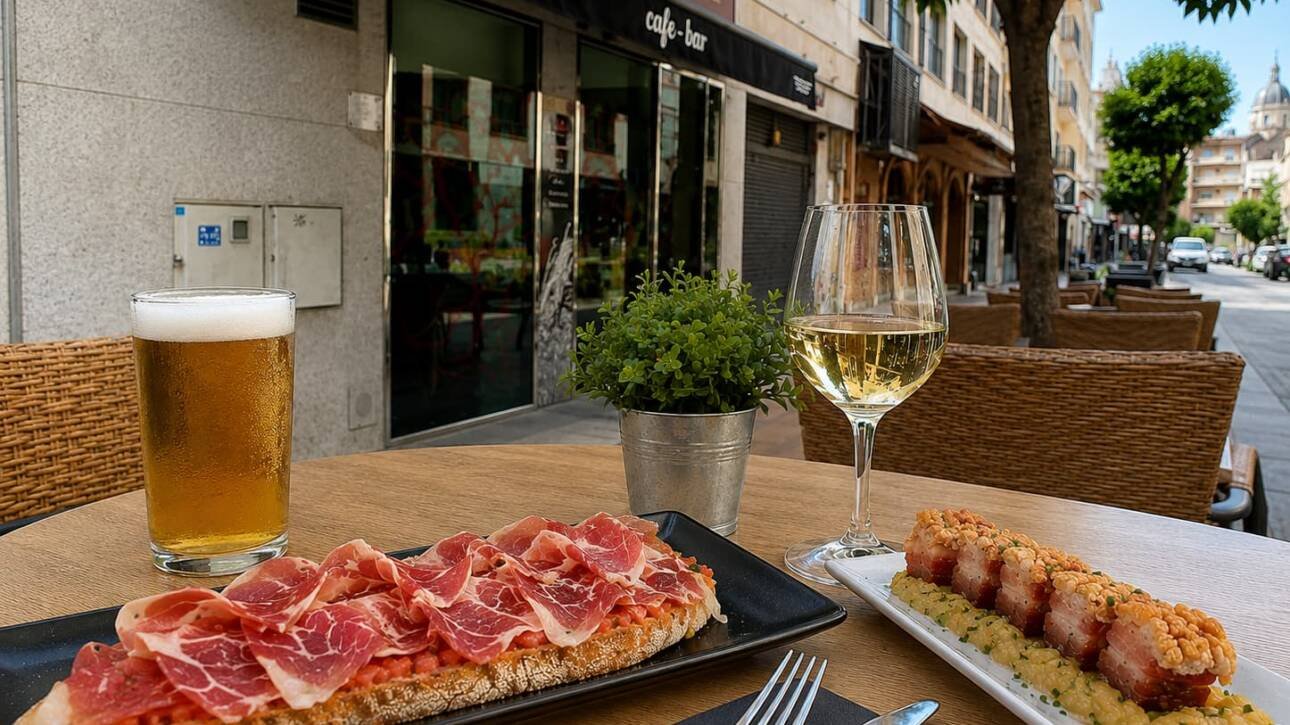 platos típicos de Salamanca en presentación de tapa