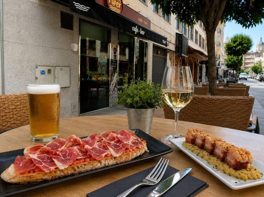 platos típicos de Salamanca en presentación de tapa